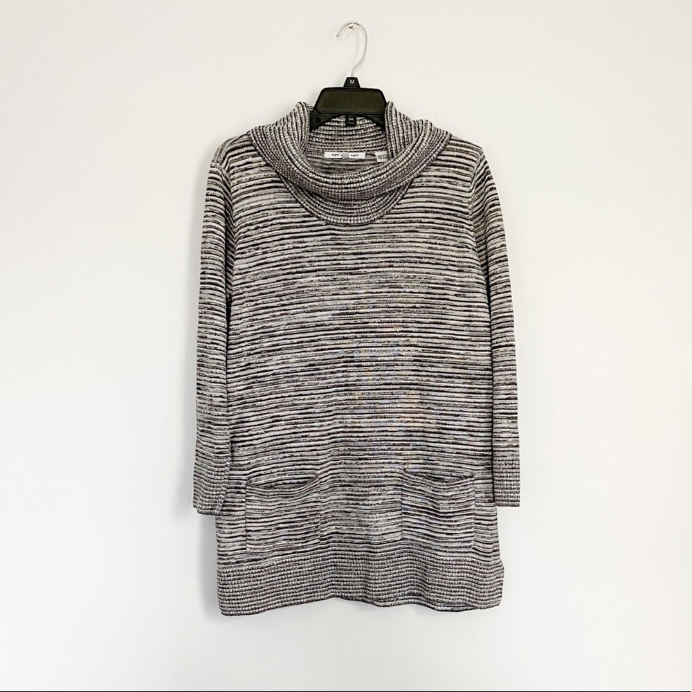 Eight Eight Eight Pocket Front Cowl Neck Sweater